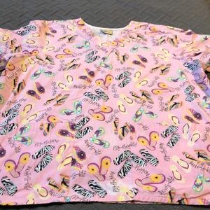 XL Tafford Flip Flip Scrub Top